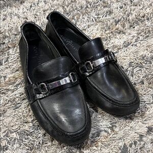 Cole Haan Black Leather driving Loafers sz 9